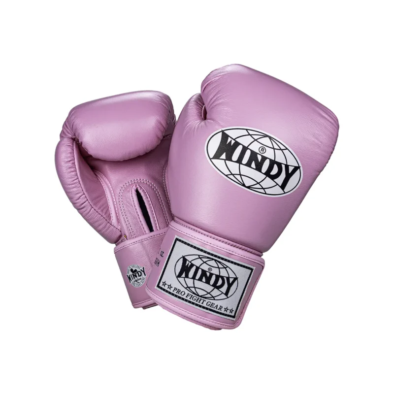 Windy Boxing Gloves Pink front and back view