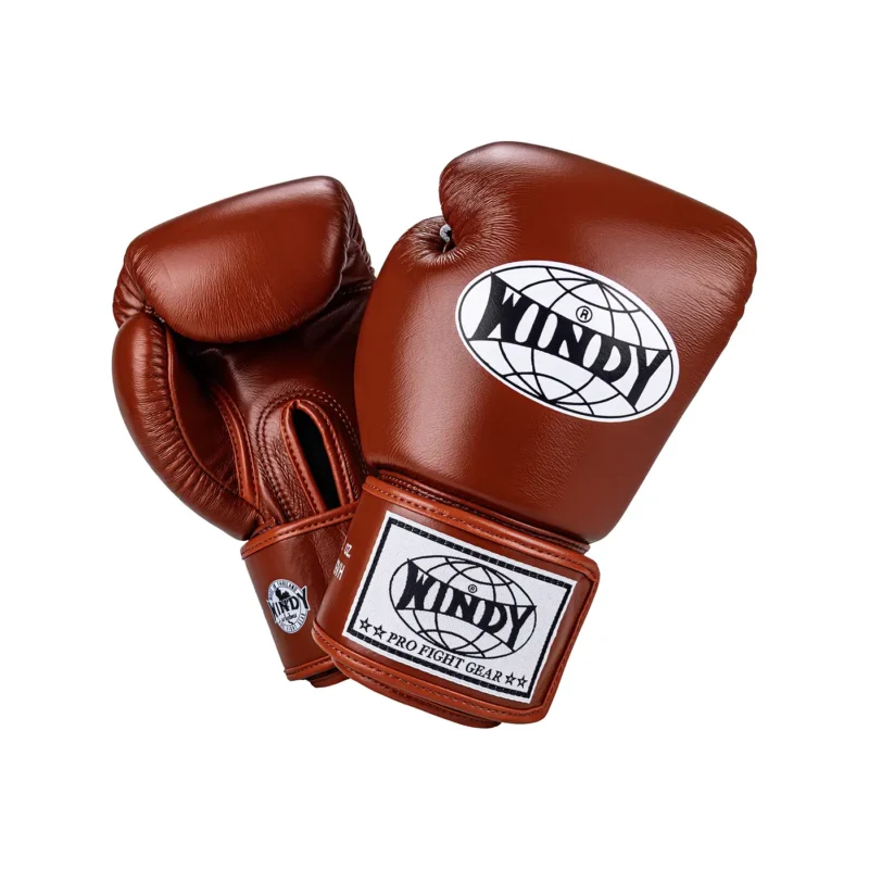 Windy Boxing Gloves Red front and back view