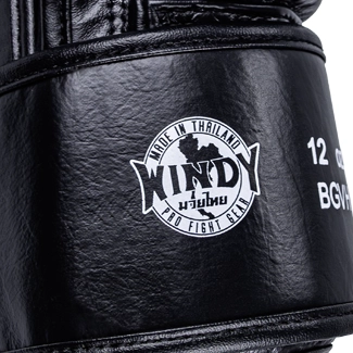 Windy Boxing Gloves Black Authenticity Seal