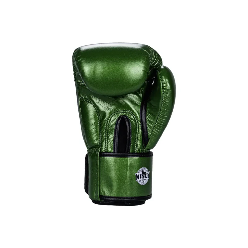 Windy Boxing Gloves BGVH Metallic Green back view