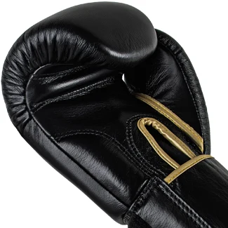 Windy Boxing Glove Black Gold Inside View