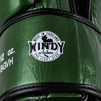 Windy Boxing Gloves Metalic Green Authentic Tag