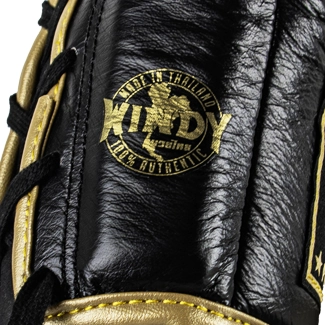 Windy Lace Up Gloves Black Gold Authentic Tag