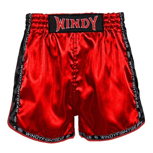 Windy Muay Thai Shorts Hybrid Red Black
