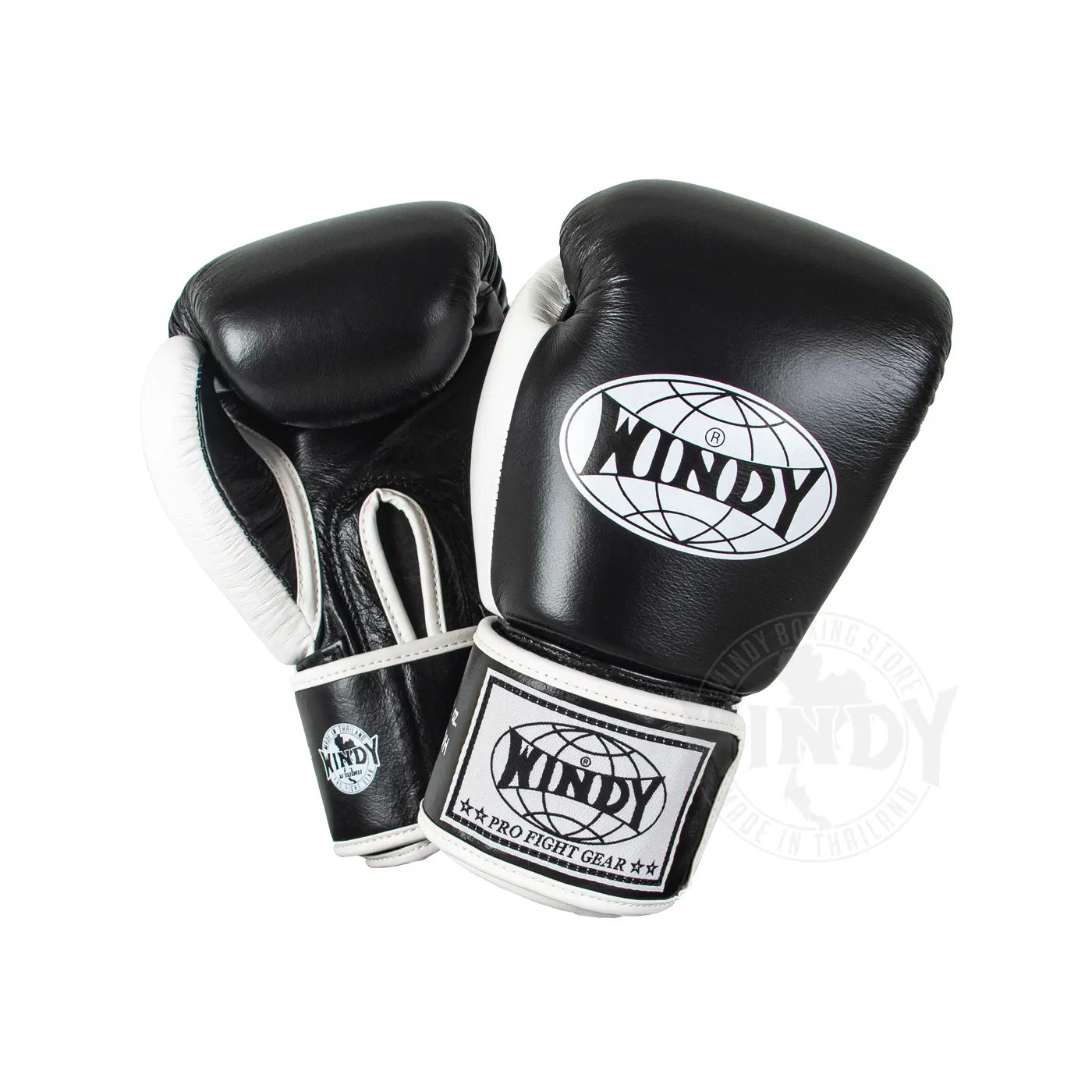 Windy Boxing Gloves Black White